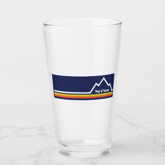 Val d'Isère Frankreich Glas (Vorderseite)