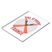 Val d'Isere, Frankreich Notizblock (Linke Seite)