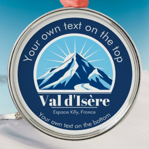 Val d'Isère Frankreich Savoie Skiurlaub Medaille Ornament Aus Metall