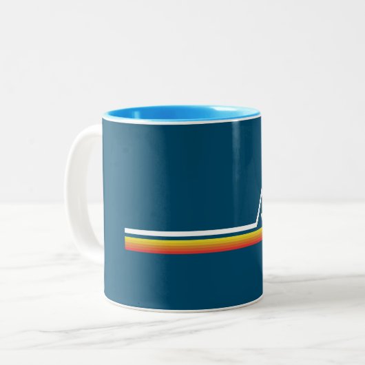 Val d'Isère Frankreich Zweifarbige Tasse (Vorderseite Links)