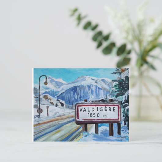 Val d'Isère Postkarte (Stehend Vorderseite)