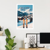 Val-dIsère Ski Print 1 Poster (Heimbüro)
