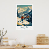 Val-dIsère-Wandkunst-Skiposter 1 Poster (Küche)