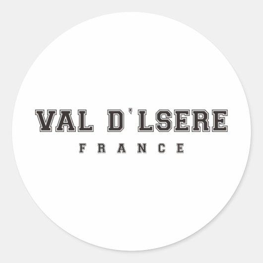 Val dlsere France Runder Aufkleber (Vorderseite)