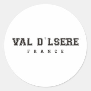 Val dlsere Frankreich Runder Aufkleber