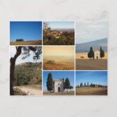 Val d'Orcia - Collage Postkarte (Vorderseite)