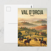 Val d'Orcia Italien Postkarte (Vorne/Hinten)