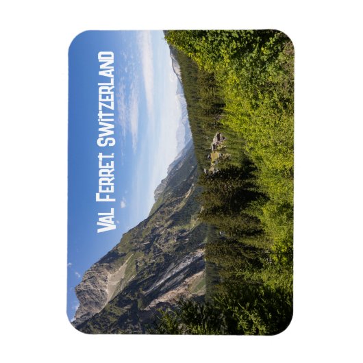 Val Ferret, Wallis, Schweiz Magnet (Vertikal)