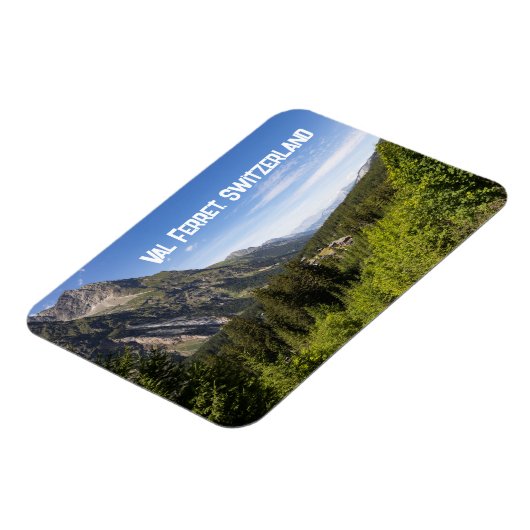 Val Ferret, Wallis, Schweiz Magnet (Linke Seite)