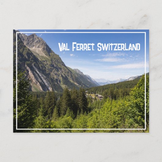 Val Ferret, Wallis, Schweiz Postkarte (Vorderseite)