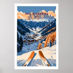 Val Gardena Reiseplakat - Italien 1 Poster