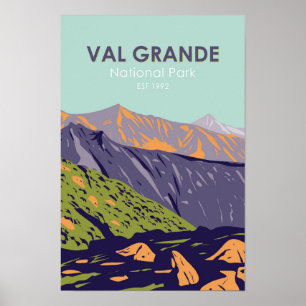 Val Grande Nationalpark Italien Vintage Poster