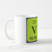 Val Namen-Tasse periodischer Tabelle Kaffeetasse (Links)