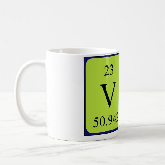 Val Namen-Tasse periodischer Tabelle Kaffeetasse (Links)