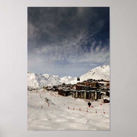 Val Thorens Drei Täler Frankreich Poster (Vorne)