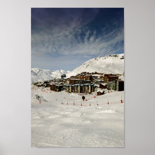 Val Thorens Drei Täler Frankreich Poster (Vorne)