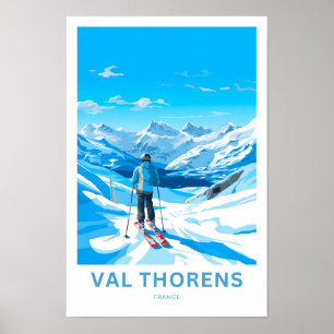 Val Thorens France Travel Print Poster