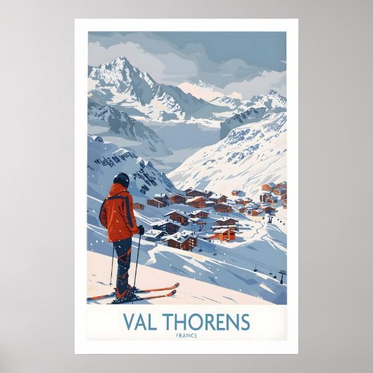 Val Thorens Frankreich Druck 1 Poster (Vorne)