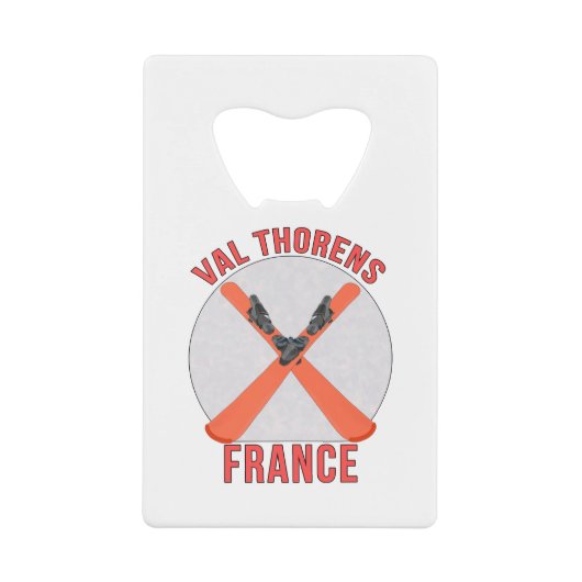 Val Thorens, Frankreich Geldbeutel Flaschenöffner (Vorderseite)