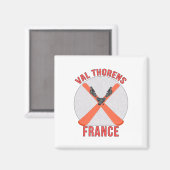 Val Thorens, Frankreich Magnet (Vorderseite/Rückseite)