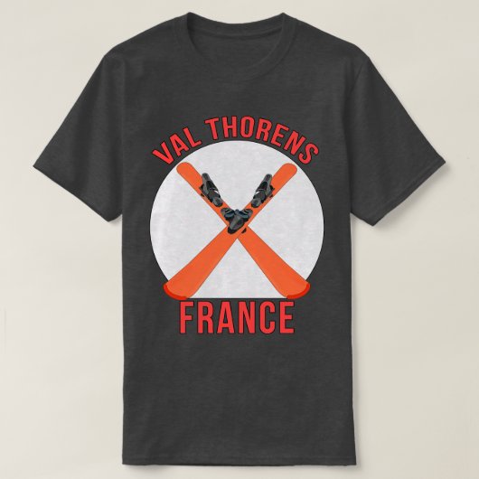 Val Thorens Frankreich T-Shirt (Design vorne)