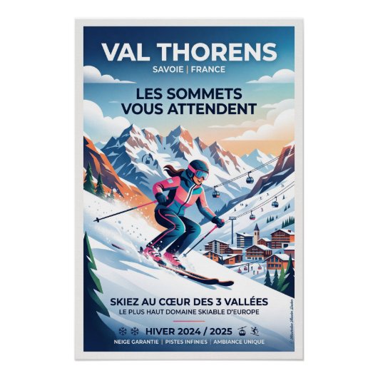 Val Thorens Poster (Vorderseite)