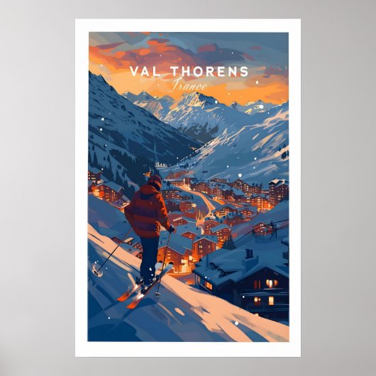 Val Thorens Ski Poster 1 (Vorne)
