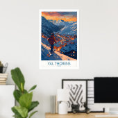 Val Thorens Ski Print 1 Poster (Heimbüro)