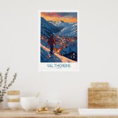 Val Thorens Ski Print 1 Poster (Küche)