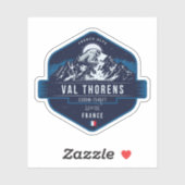 Val Thorens , Ski Resort Badge , French Aufkleber (Blatt)