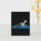 Val Thorens Ski Snowboarden Frankreich Resort Dist Karte (Gelbe Blume)