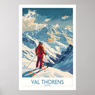 Val Thorens Skifahren Poster 1