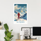 Val Thorens Skifahren Poster 1 (Heimbüro)