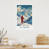 Val Thorens Skifahren Poster 1 (Küche)