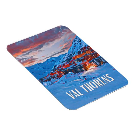 Val Thorens Skistation Magnet (Rechte Seite)