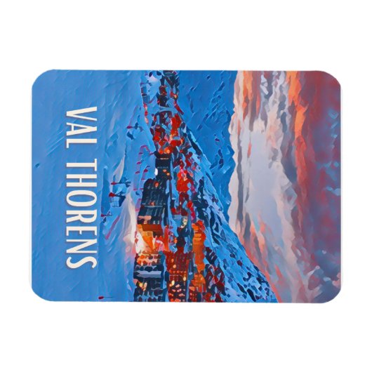 Val Thorens Skistation Magnet (Horizontal)