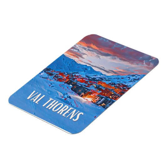 Val Thorens Skistation Magnet (Linke Seite)