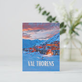 Val Thorens Skistation Postkarte (Stehend Vorderseite)