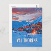 Val Thorens Skistation Postkarte (Vorne/Hinten)
