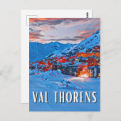 Val Thorens Skistation Postkarte (Vorne/Hinten)