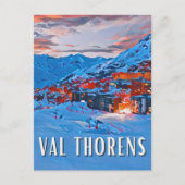 Val Thorens Skistation Postkarte (Vorderseite)