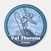 Val Thorens Skistation - Snowboard Magnet (Vorne)