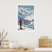Val Thorens Wandkunst Druck 1 Poster (Küche)