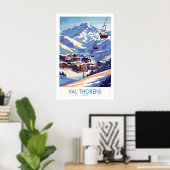 Val Thorens Wintersportdruck 1 Poster (Heimbüro)