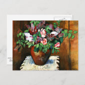 Valadon - Vase der Blume, 1921 Postkarte (Vorne/Hinten)