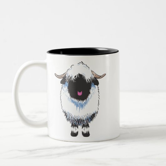 VALAIS BLACKNOSE SHEEP 2-TONKAFFEE TASSE (Links)