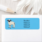 Valais Blacknose sheep cartoon illustration (Insitu)