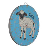 Valais Blacknose sheep cartoon illustration Dartscheibe (Vorderseite Links)