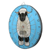 Valais Blacknose sheep cartoon illustration Dartscheibe (Vorderseite rechts)