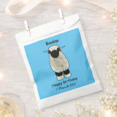 Valais Blacknose sheep cartoon illustration Geschenktütchen (Ausgeschnitten)